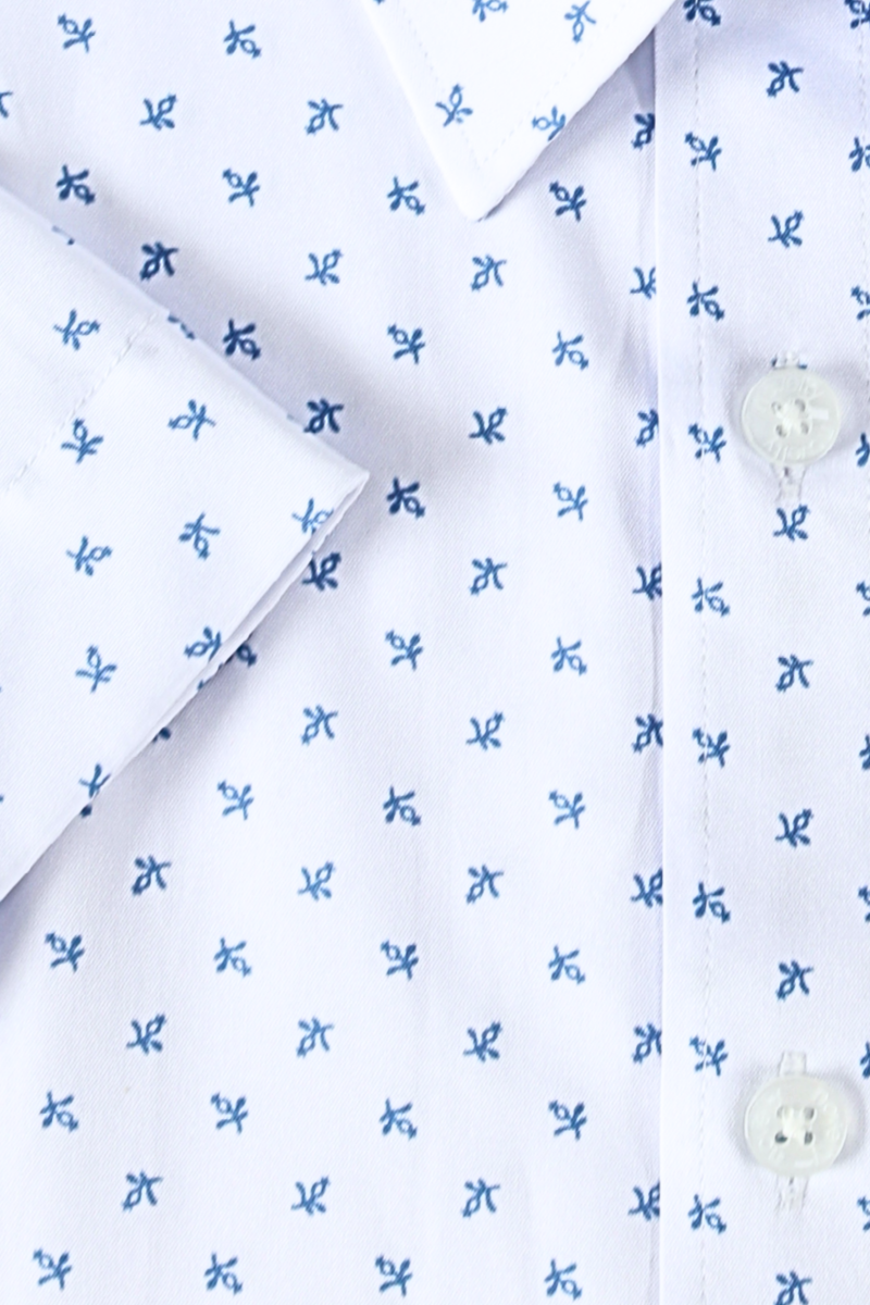 Áo sơ mi nam ngắn tay Novelty Casual Hoa văn NSMMINMSPB250076N