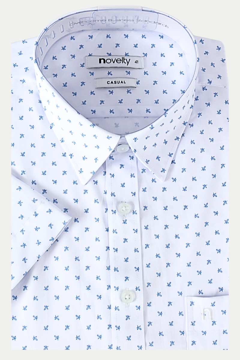 Áo sơ mi nam ngắn tay Novelty Casual Hoa văn NSMMINMSPB250076N
