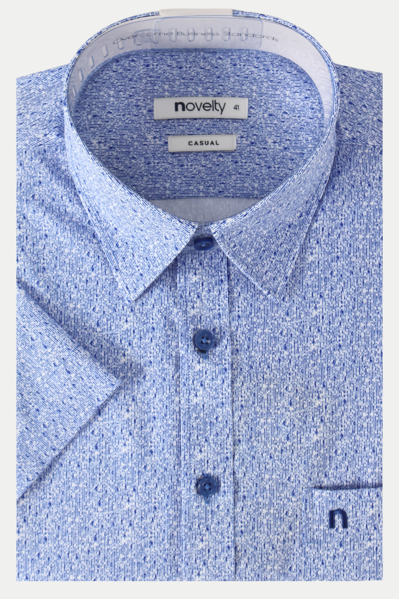 Áo sơ mi nam ngắn tay Novelty Casual Hoa văn NSMMINMSPB250078N