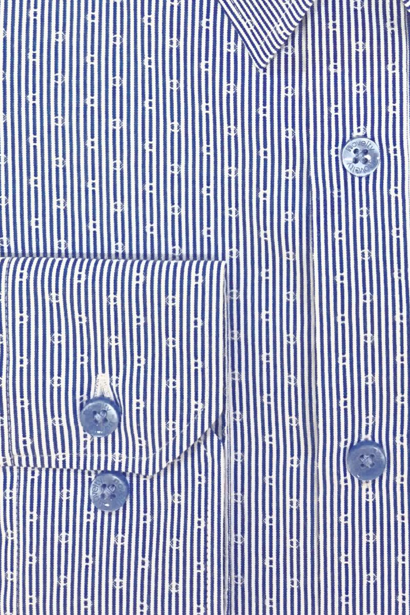 Áo sơ mi nam dài tay Novelty Classic hoa văn sọc NSMMSNMRCC240631D