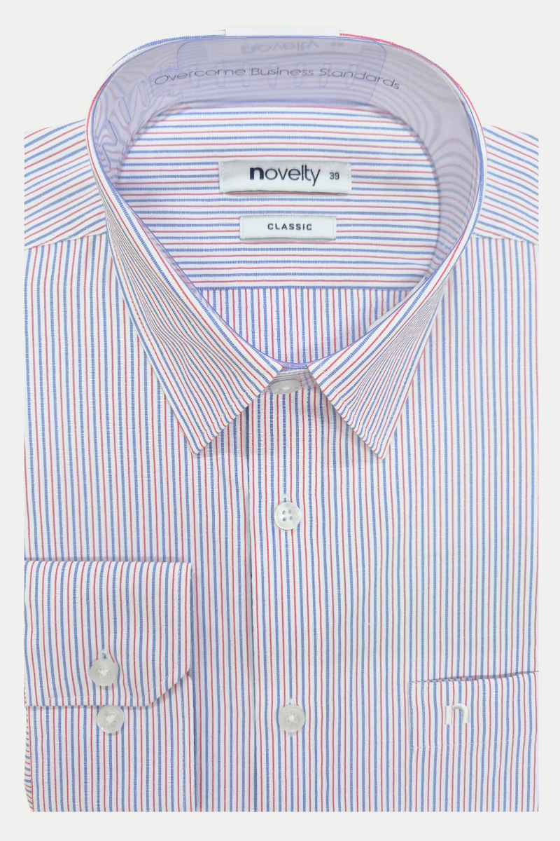 Áo sơ mi nam dài tay Novelty Classic hoa văn sọc NSMMSNMRCC240633D