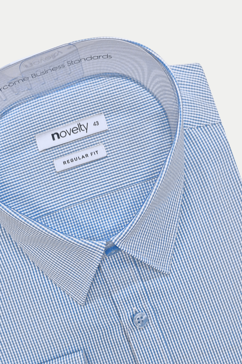 Áo sơ mi nam dài tay Novelty Regular fit sọc nhỏ NSMMSNMRCR240625D
