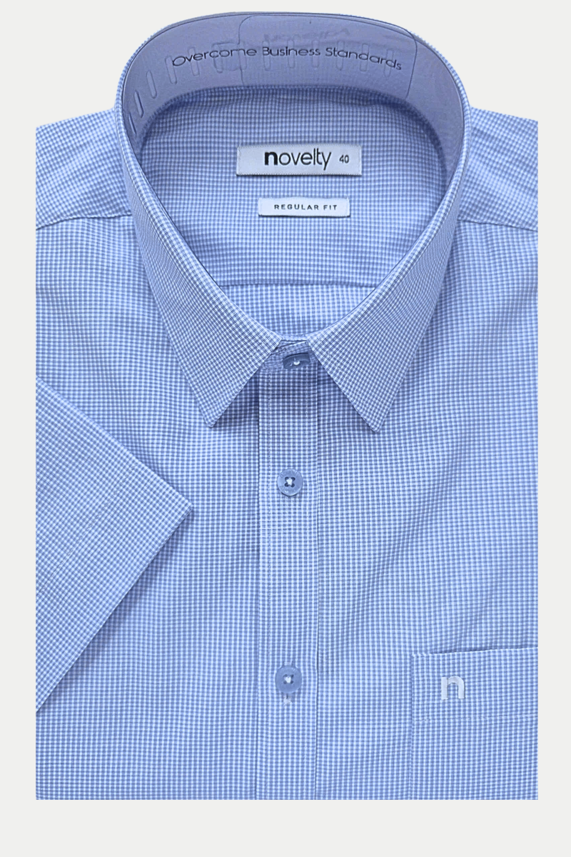 Áo sơ mi nam ngắn tay Novelty Regular fit caro NSMMSNMTCR240617N
