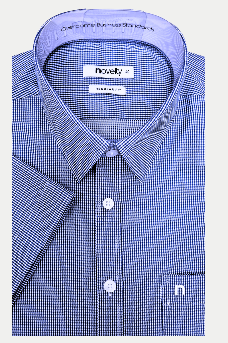 Áo sơ mi nam ngắn tay Novelty Regular fit caro NSMMSNMTCR240619N