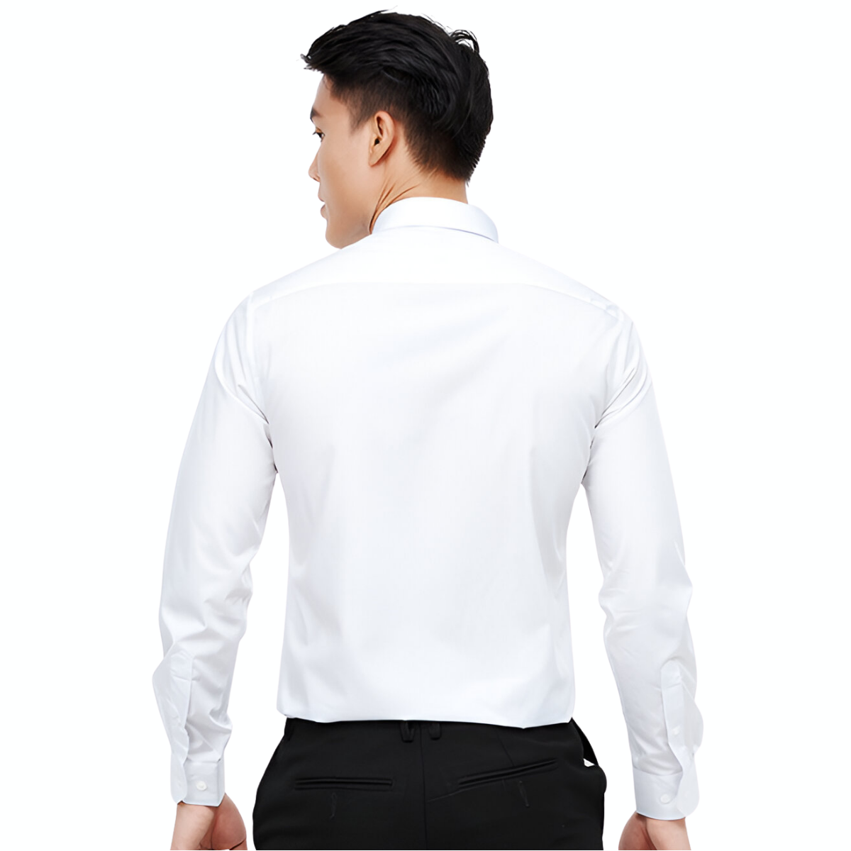 Áo sơ mi trắng dài tay Novelty Regular fit Modal NSMMMWMT3R230334D