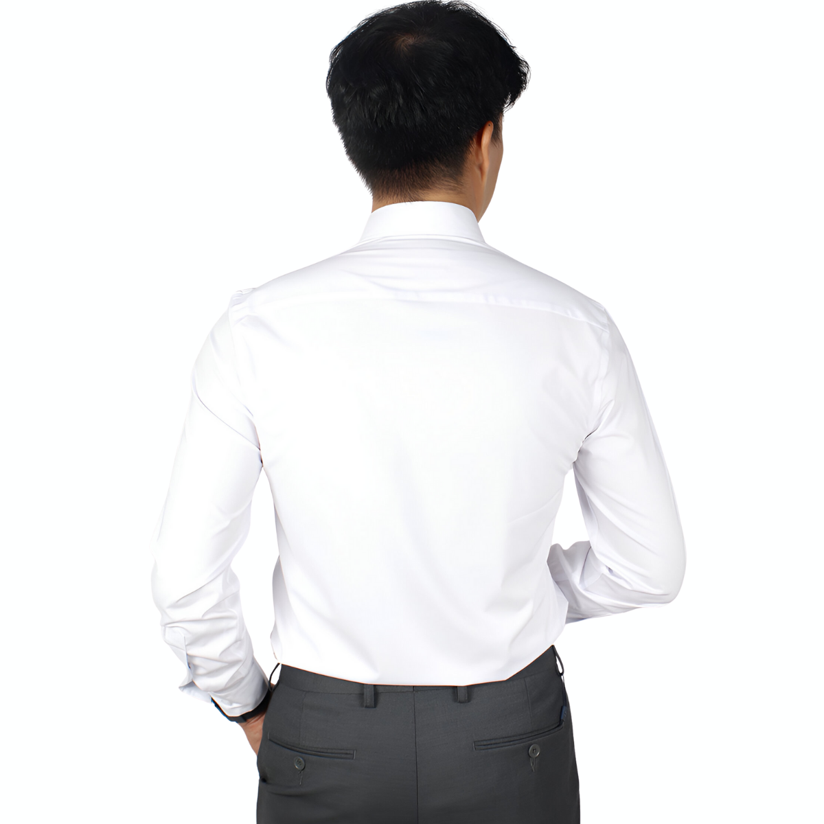 Áo sơ mi trắng dài tay Novelty Regular fit NSMMTTMSPR230489D