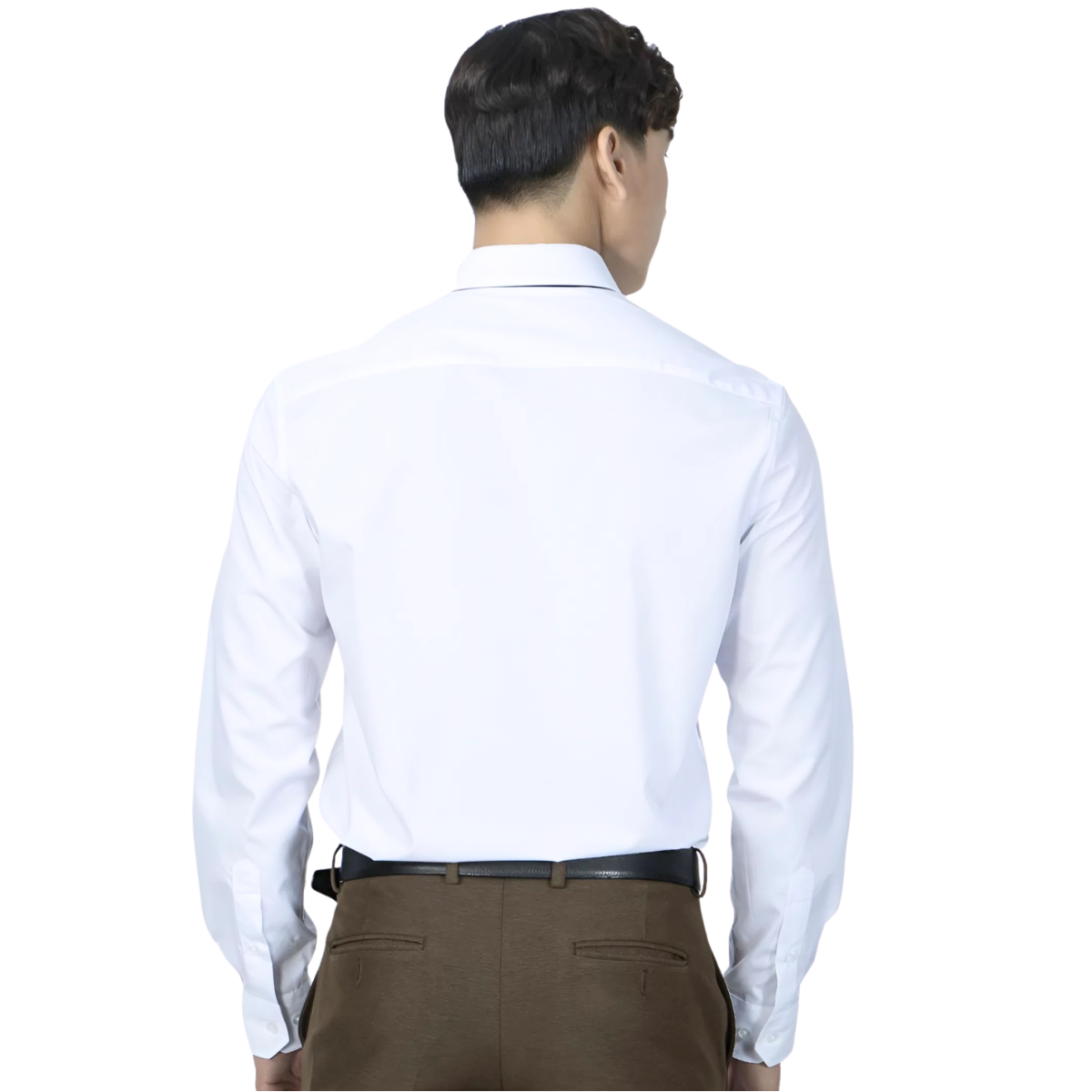 Áo sơ mi nam trắng dài tay Novelty Regular fit NSMMTTMTCR230491D