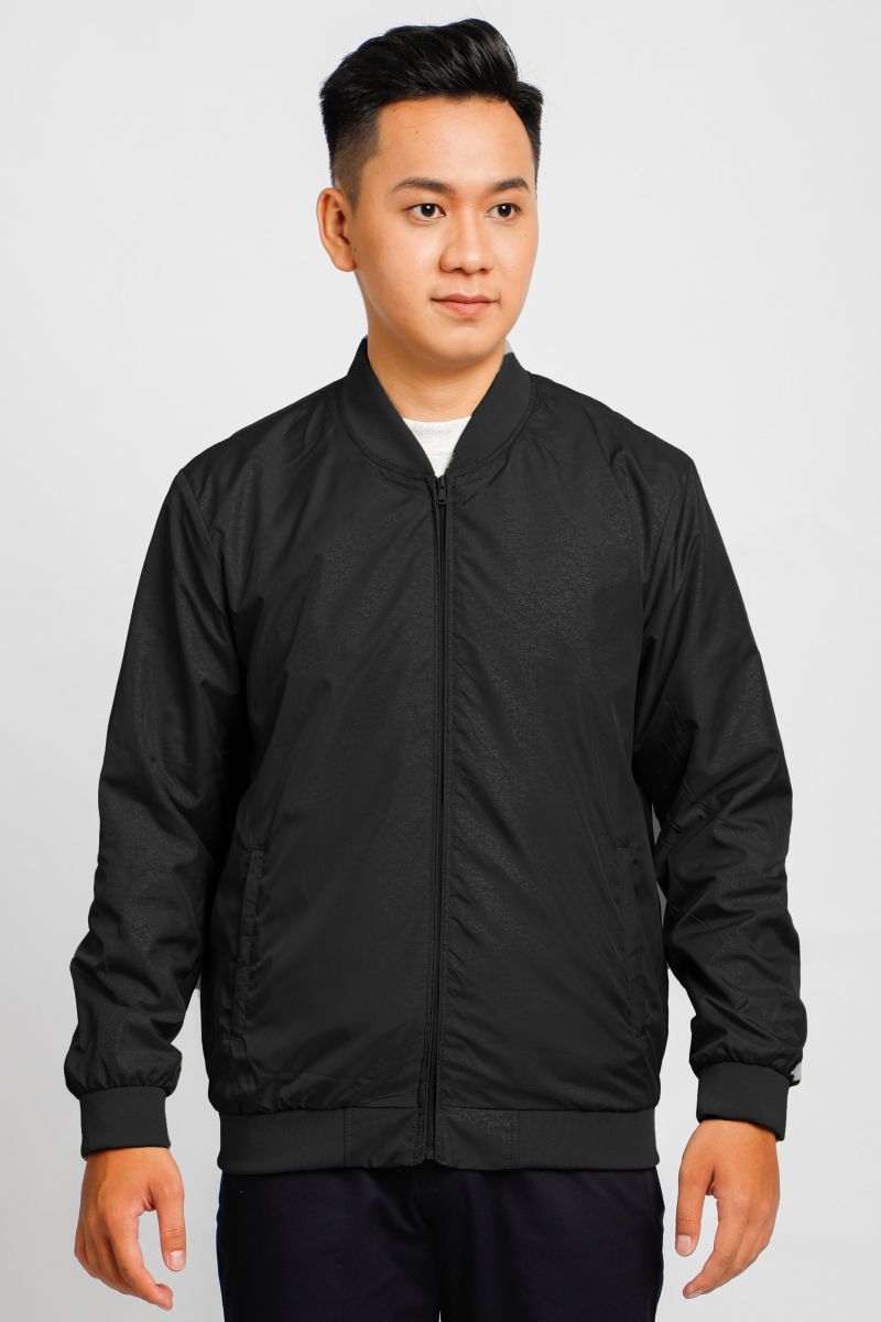 Áo jacket nam in chìm Novelty màu đen 2203322