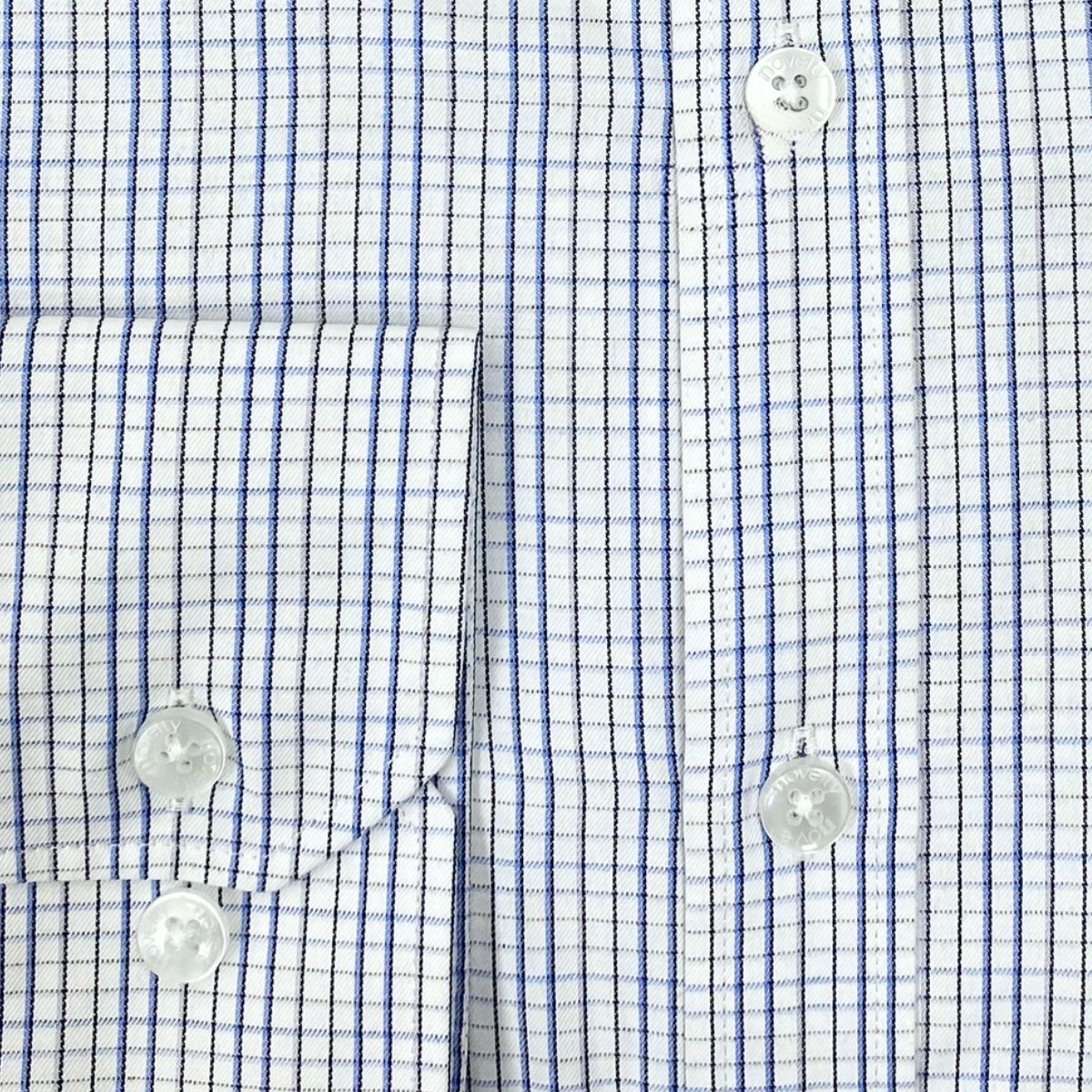ÁO SƠ MI NAM DÀI TAY NOVELTY CLASSIC RECYCLED T/C CARO XANH NSMMCNMRCC260842D