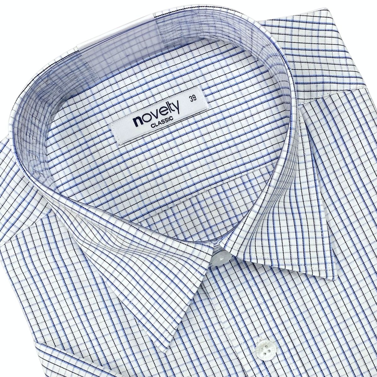ÁO SƠ MI NAM NGẮN TAY NOVELTY CLASSIC RECYCLED T/C SỌC TRẮNG NSMMSNMRCC260851N