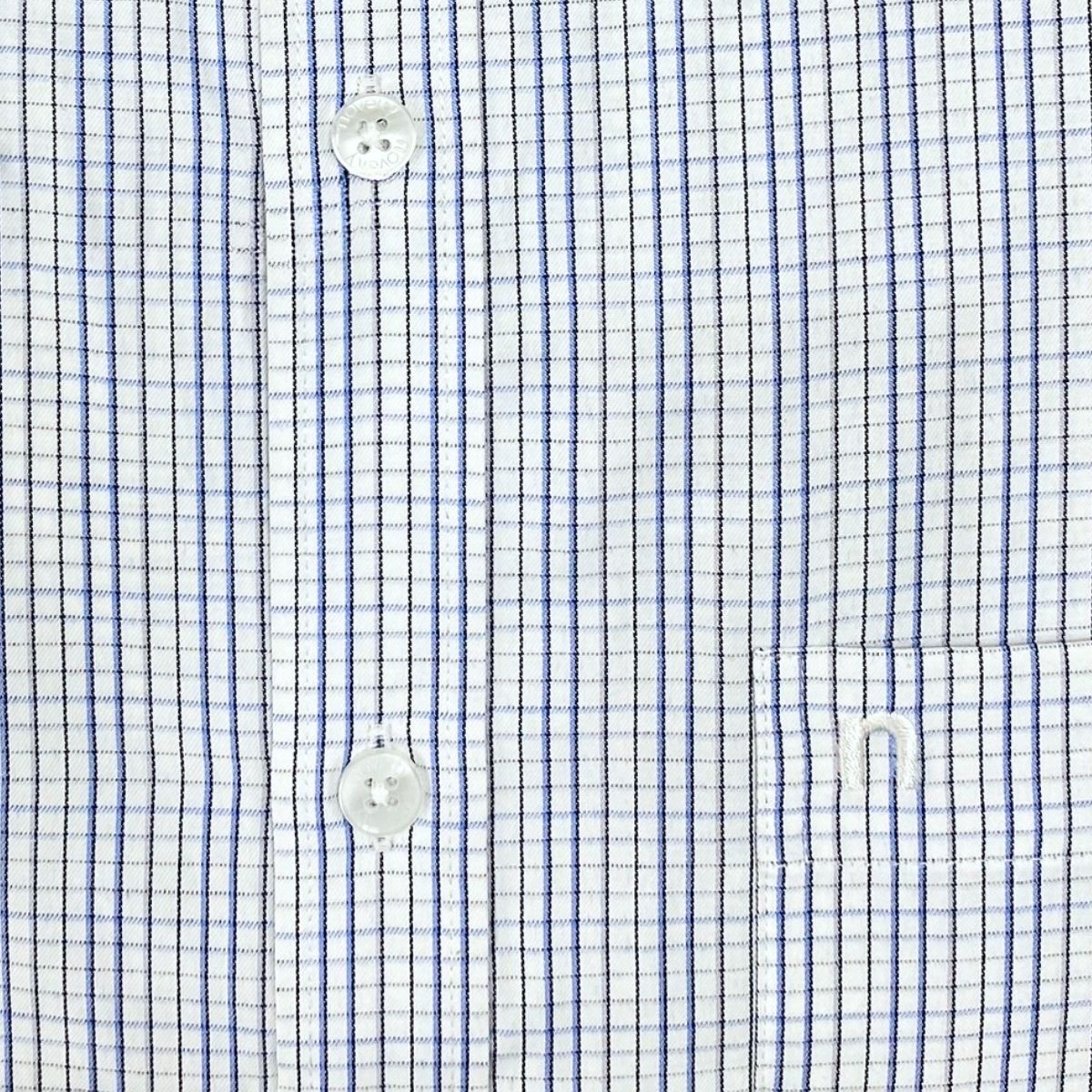 ÁO SƠ MI NAM NGẮN TAY NOVELTY CLASSIC RECYCLED T/C SỌC TRẮNG NSMMSNMRCC260851N