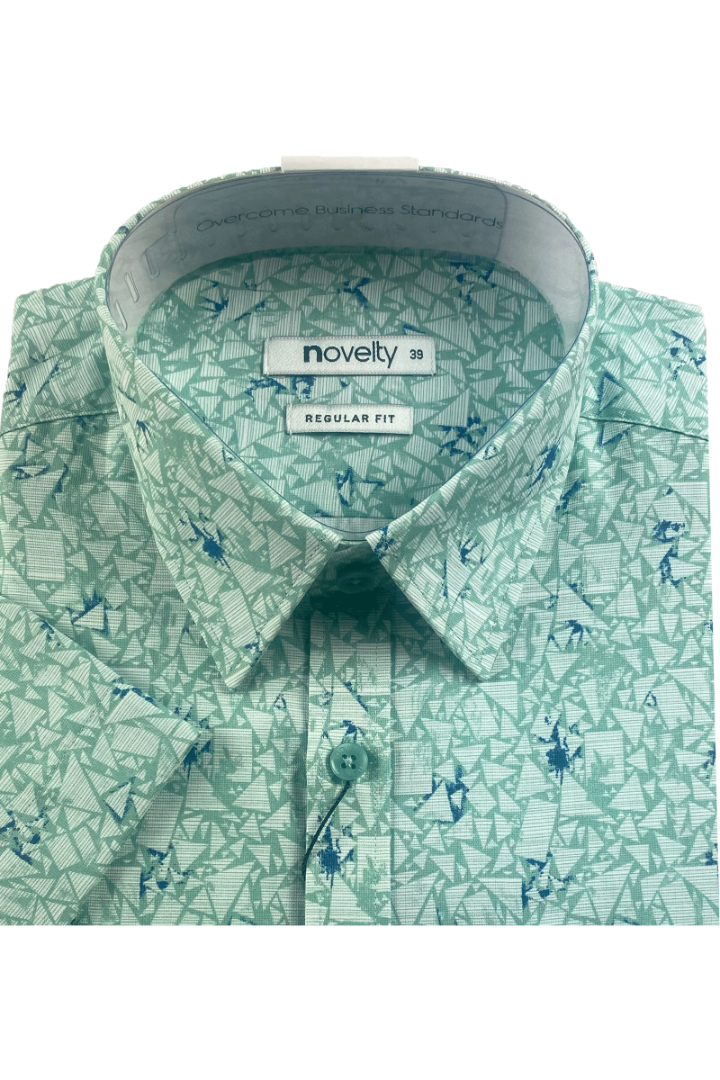 Áo sơ mi nam ngắn tay Novelty Regular fit Hoa vănNSMMINMTCR240347N