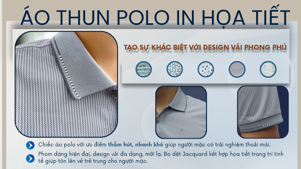 Nâng Tầm Polo Cơ Bản: Dệt Jacquard Sắc Sảo & Công Nghệ Quick-Dry