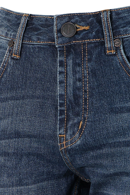 Quần Jeans nam Novelty Slim Straight xanh đen NQJMMTNCSI1701150