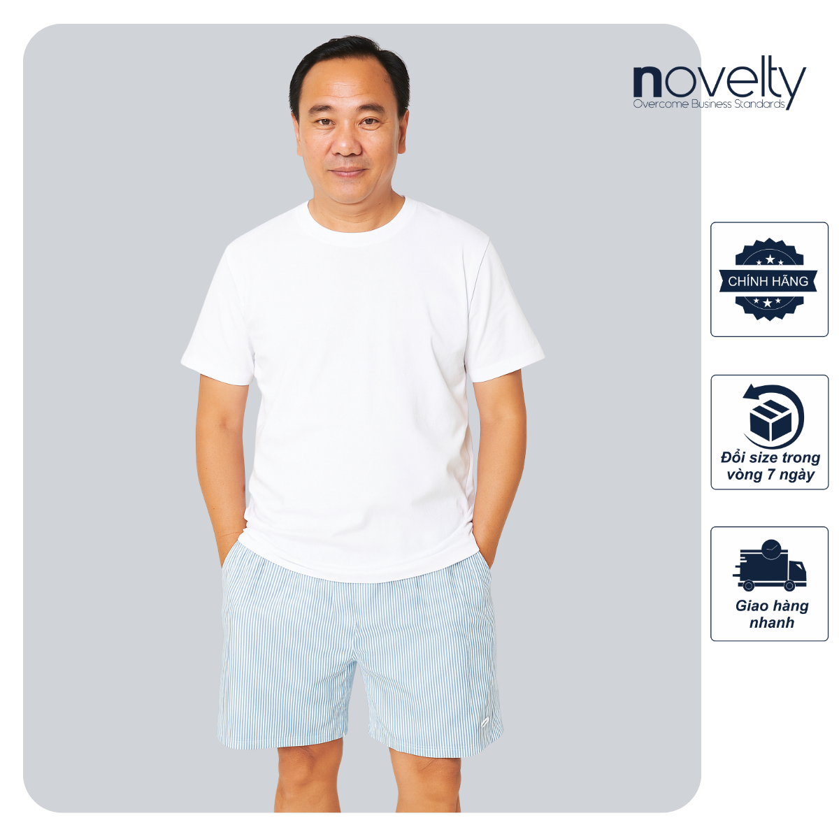 QUẦN ĐÙI NAM NOVELTY REGULAR FIT NHIỀU MÀU NQDMSBMCSR250718S