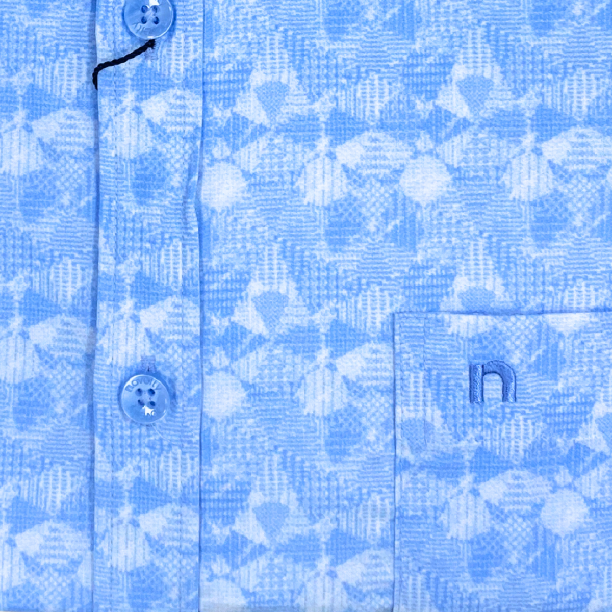 Áo sơ mi nam ngắn tay Novelty Regular fit Hoa văn NSMMINMMSR240580N