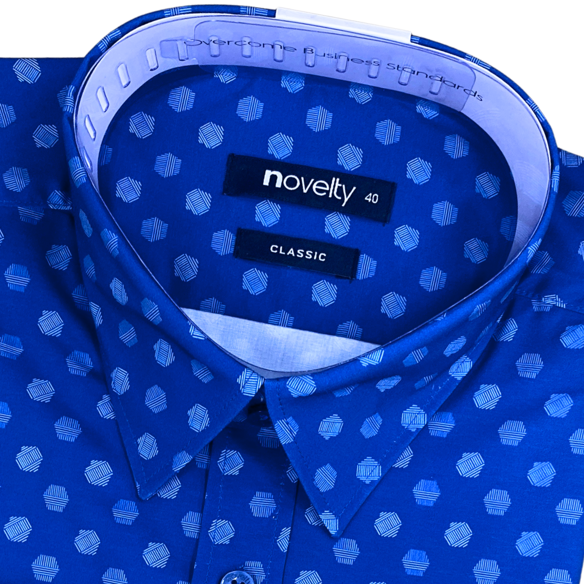 Áo sơ mi nam ngắn tay Novelty Classic Hoa văn NSMMINMMSC240585N