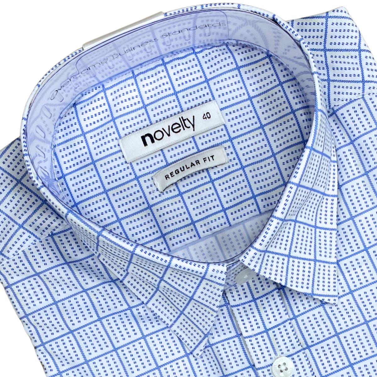 Áo sơ mi nam ngắn tay Novelty Regular fit Caro lớn NSMMCLMMSR240577N