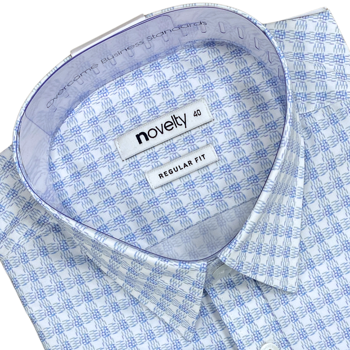 Áo sơ mi nam ngắn tay Novelty Regular fit Caro lớn NSMMCLMMSR240578N