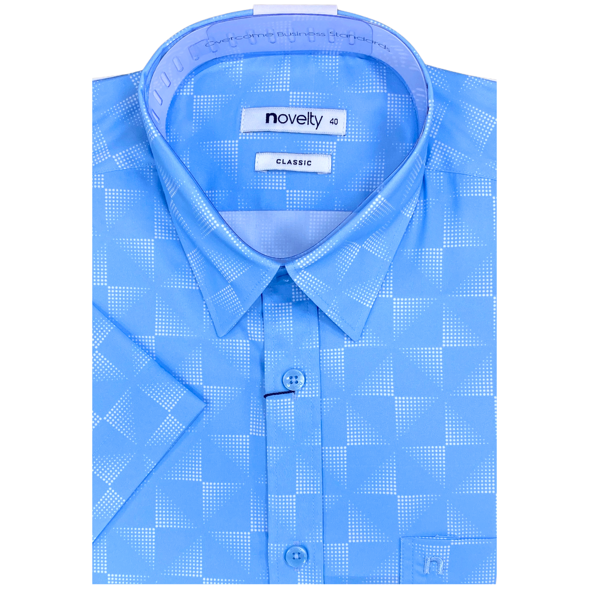 Áo sơ mi nam ngắn tay Novelty Classic Hoa văn NSMMINMMSC240583N