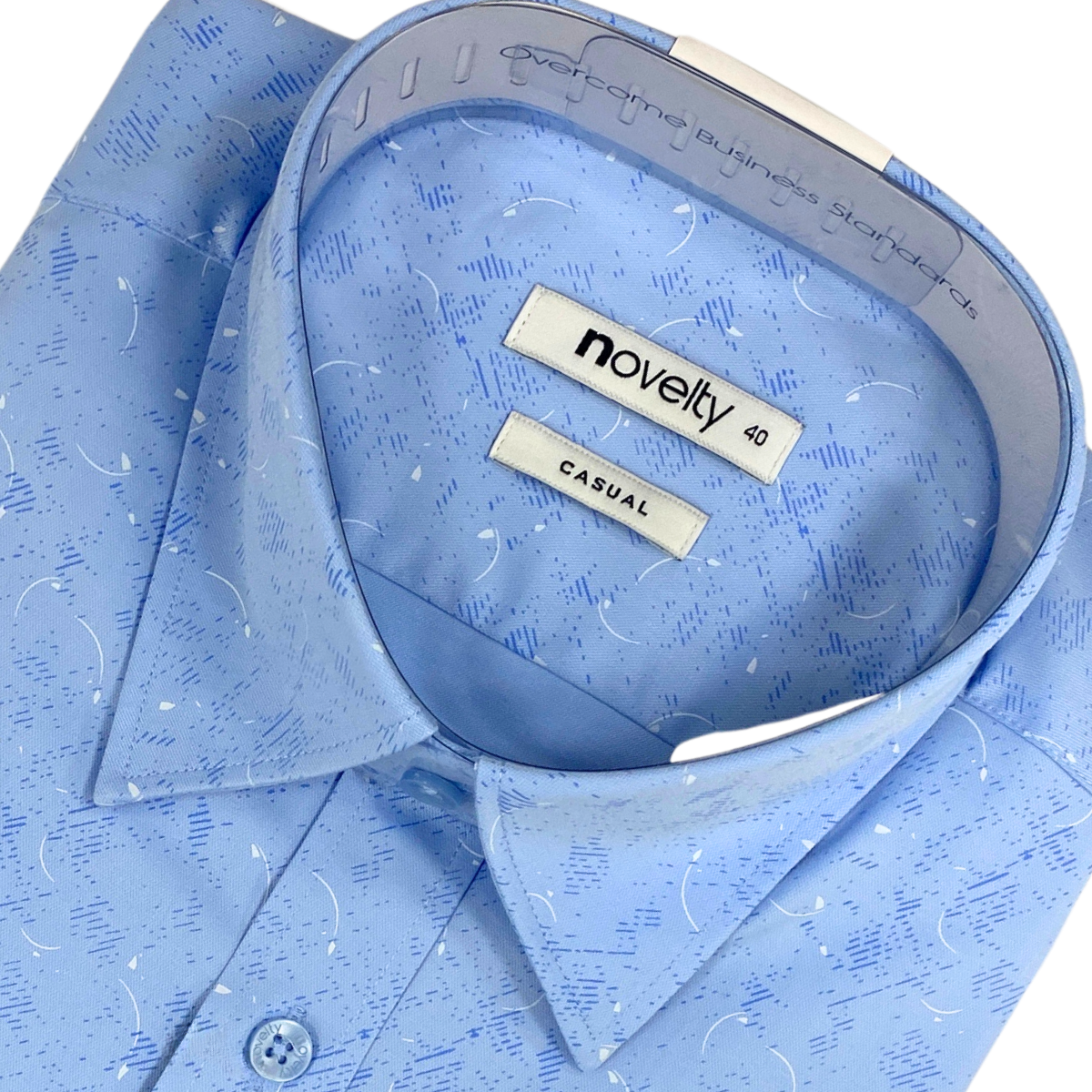 Áo sơ mi nam ngắn tay Novelty Casual Bamboo Hoa văn NSMMINMT3B250219N