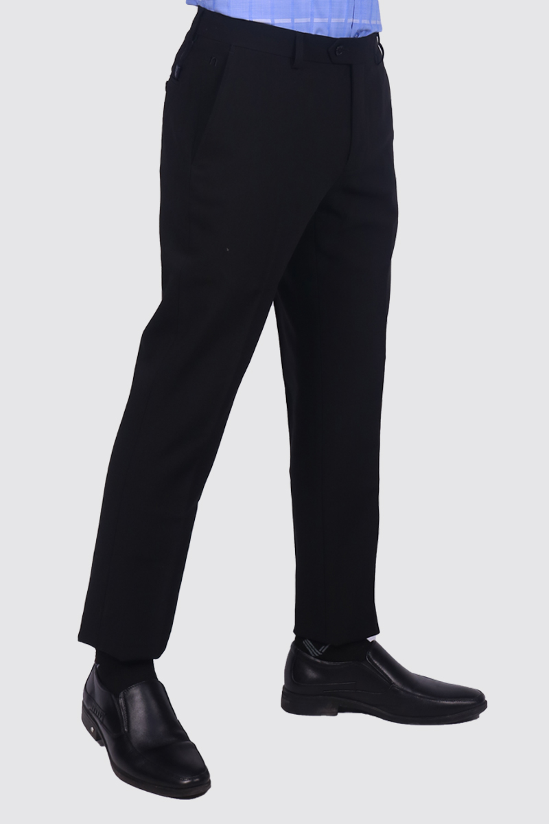 Quần tây nam Novelty Slim fit màu đen NQTMMDMT3F2404410