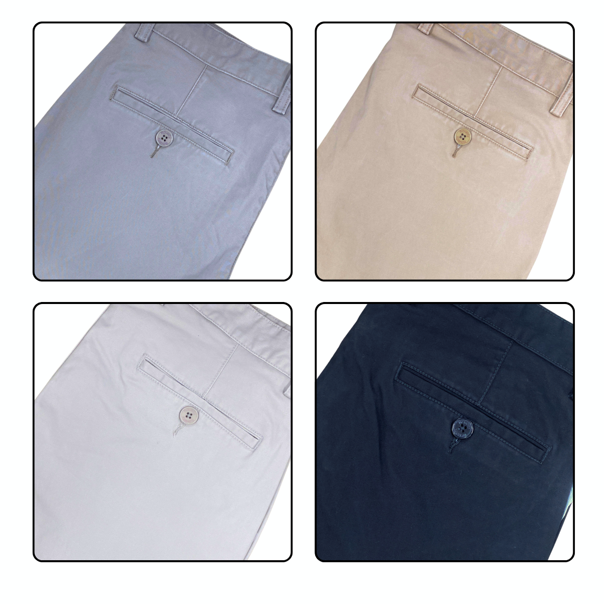 Quần dài khaki nam 0Ply Novelty Regular fit màu kem NQKMMTMCSR2501700