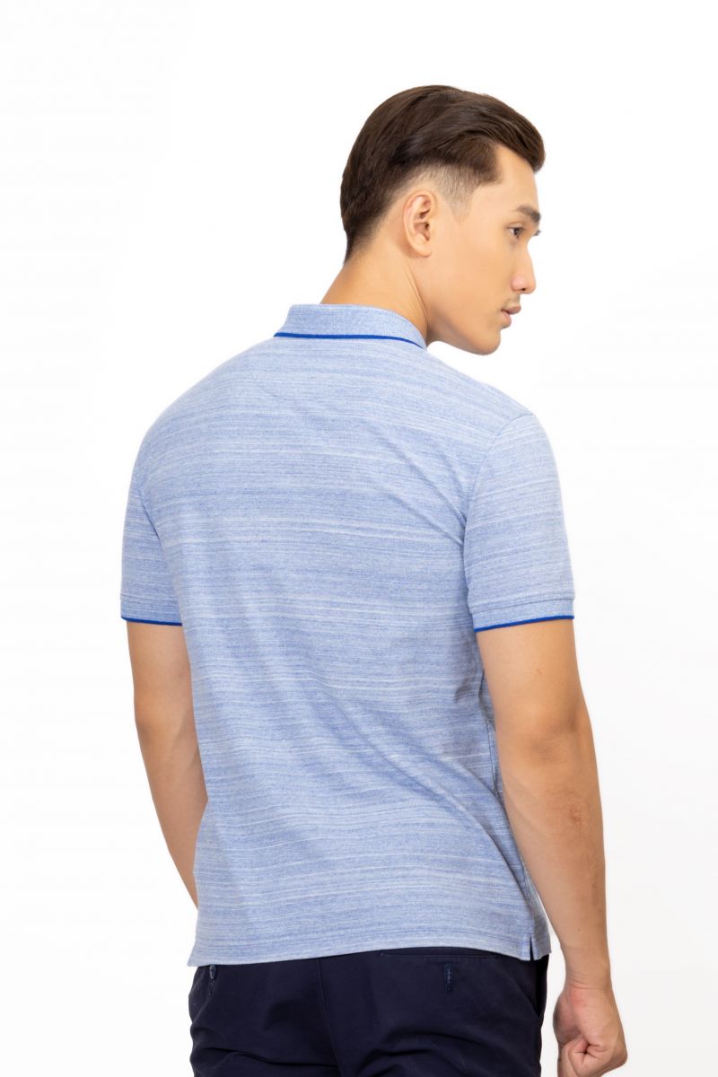 Combo Couple Áo polo nam - nữ màu xanh tím than 191213N - 200055N