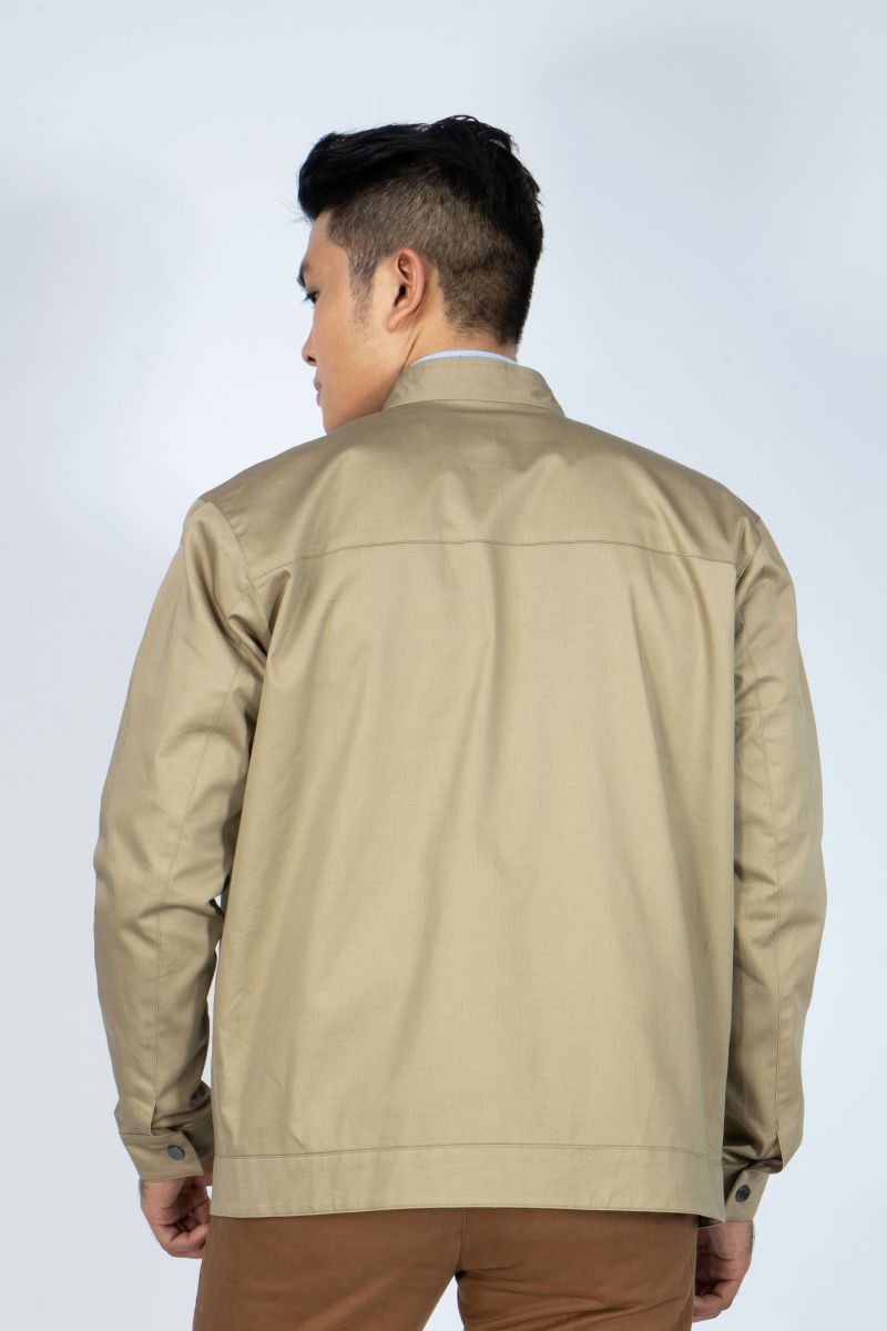 Áo jacket 2 lớp nam Novelty màu vàng kem NJKMHTMT3R1905682