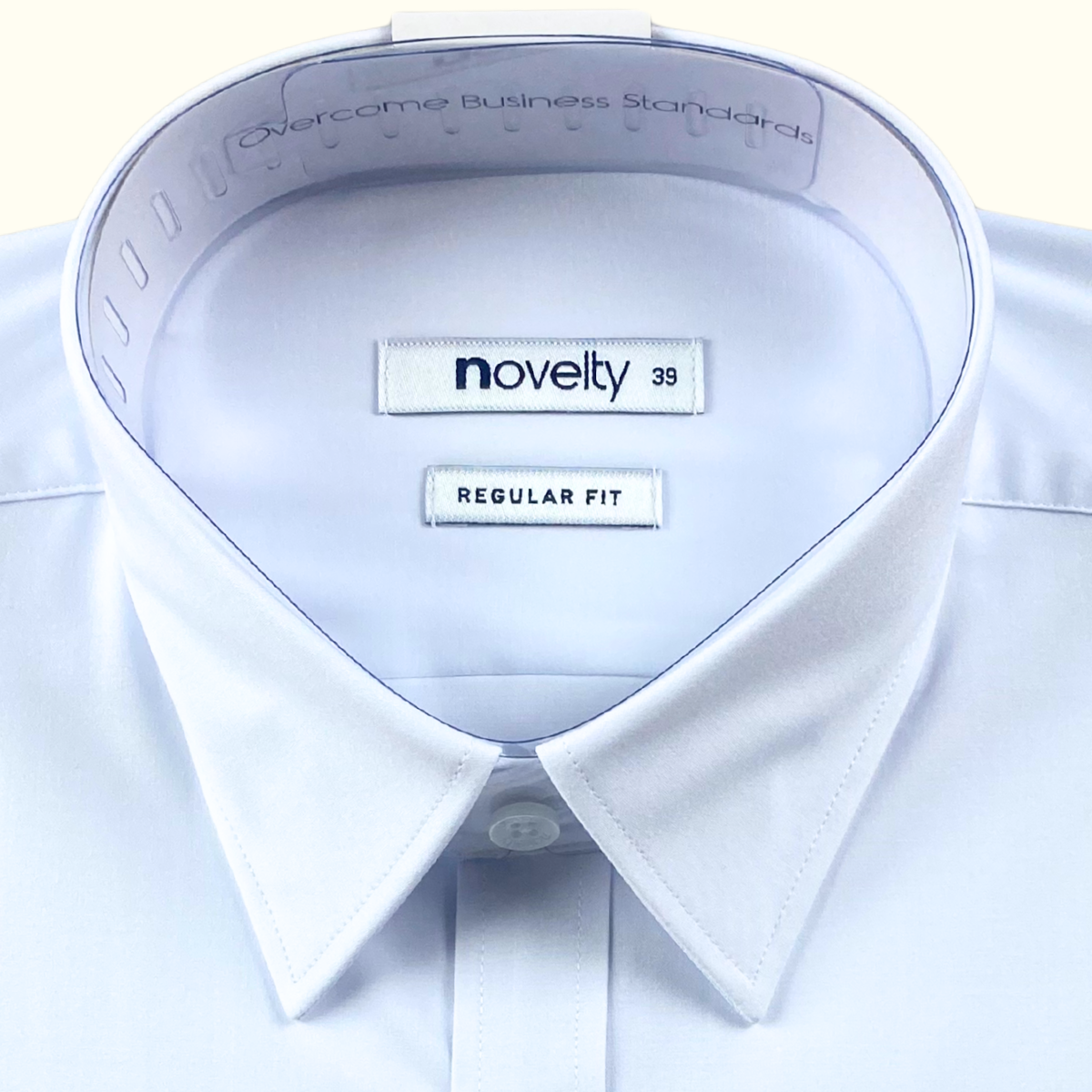 ÁO SƠ MI TRẮNG NGẮN TAY NOVELTY REGULAR FIT SPUN NSMMMWMT2R250525N