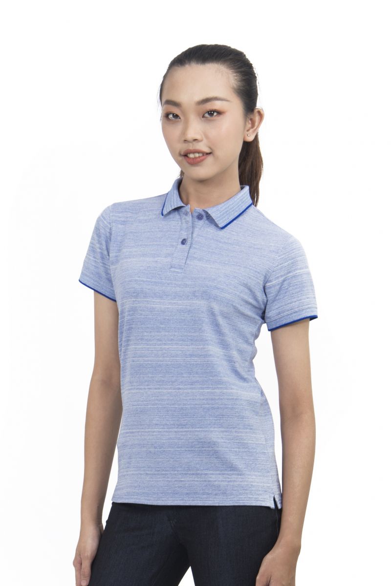 Combo Couple Áo polo nam - nữ màu xanh tím than 191213N - 200055N