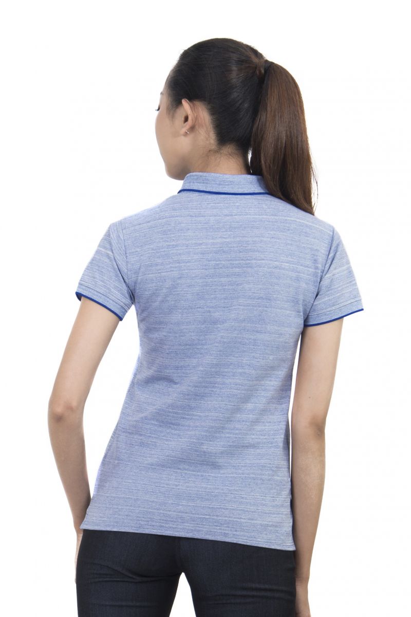 Combo Couple Áo polo nam - nữ màu xanh tím than 191213N - 200055N