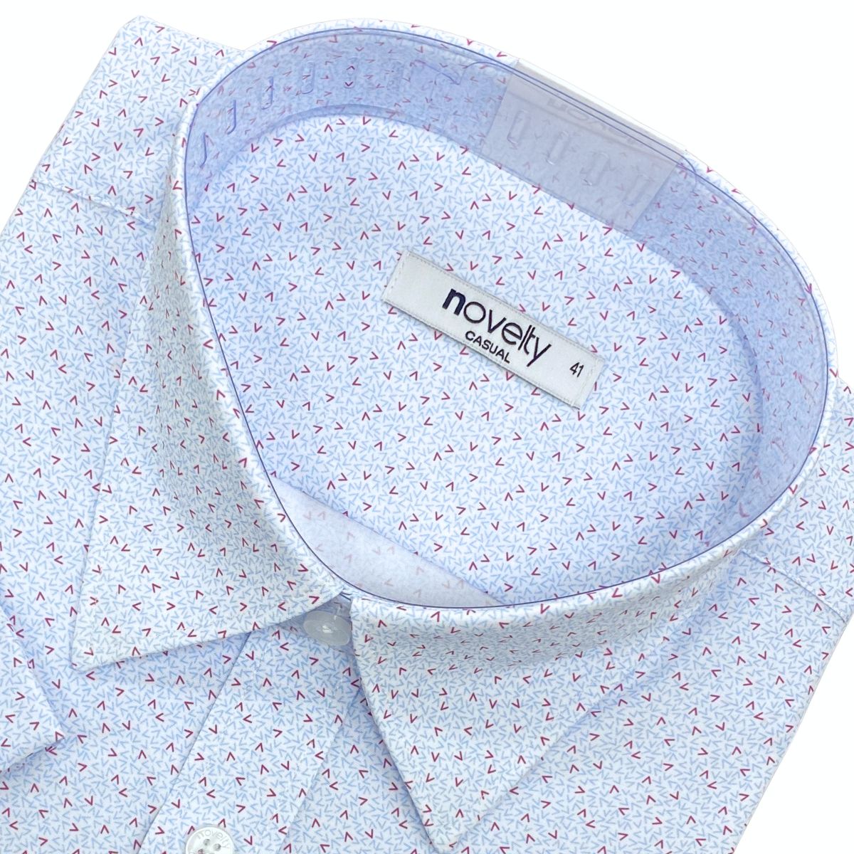 ÁO SƠ MI NAM NGẮN TAY NOVELTY CASUAL SPUN HOA VĂN TRẮNG NSMMINMSPB260799N