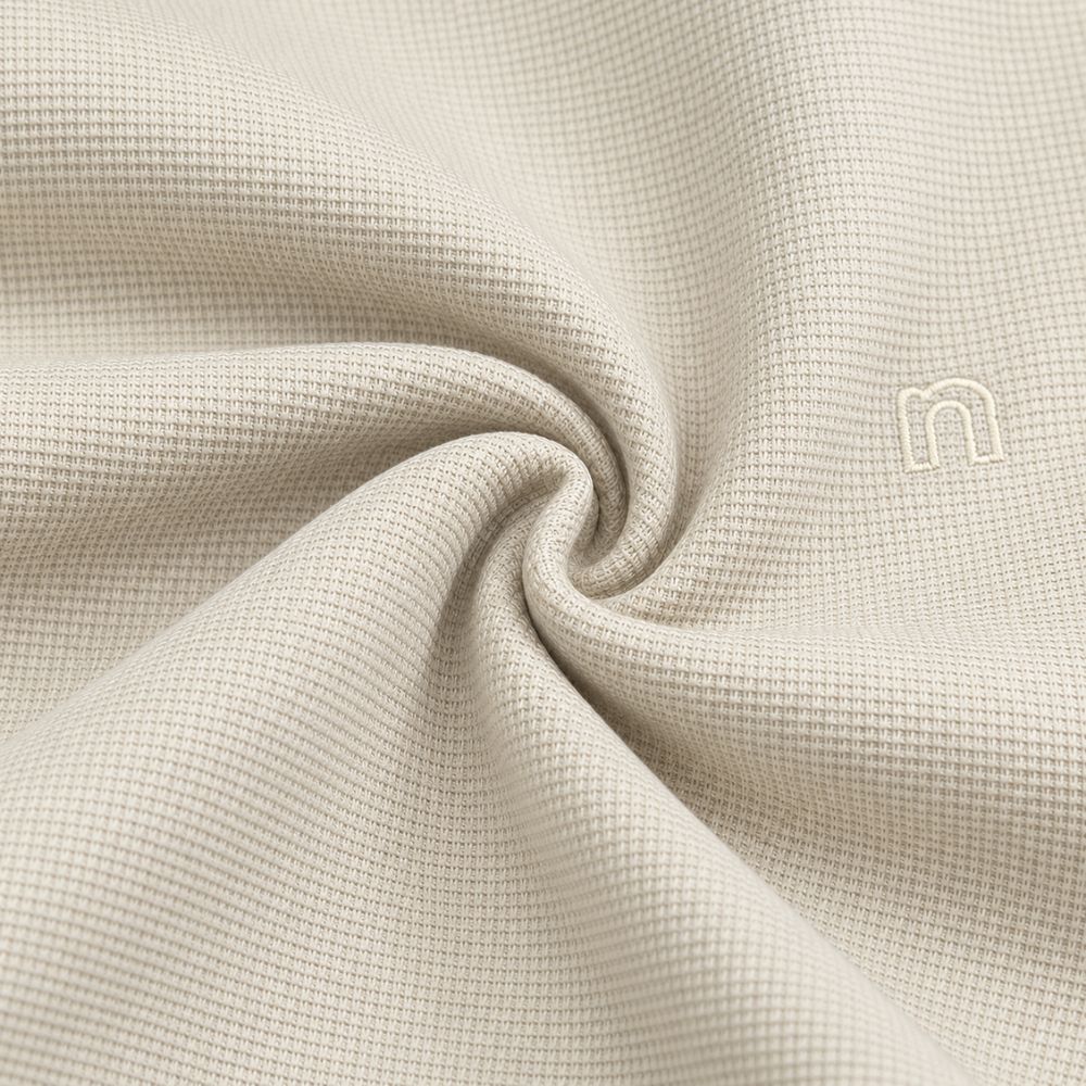 ÁO POLO NAM NOVELTY REGULAR FIT VÂN ÁO WAFFLE TRƠN MÀU KEM NATMMTMPSR261330N