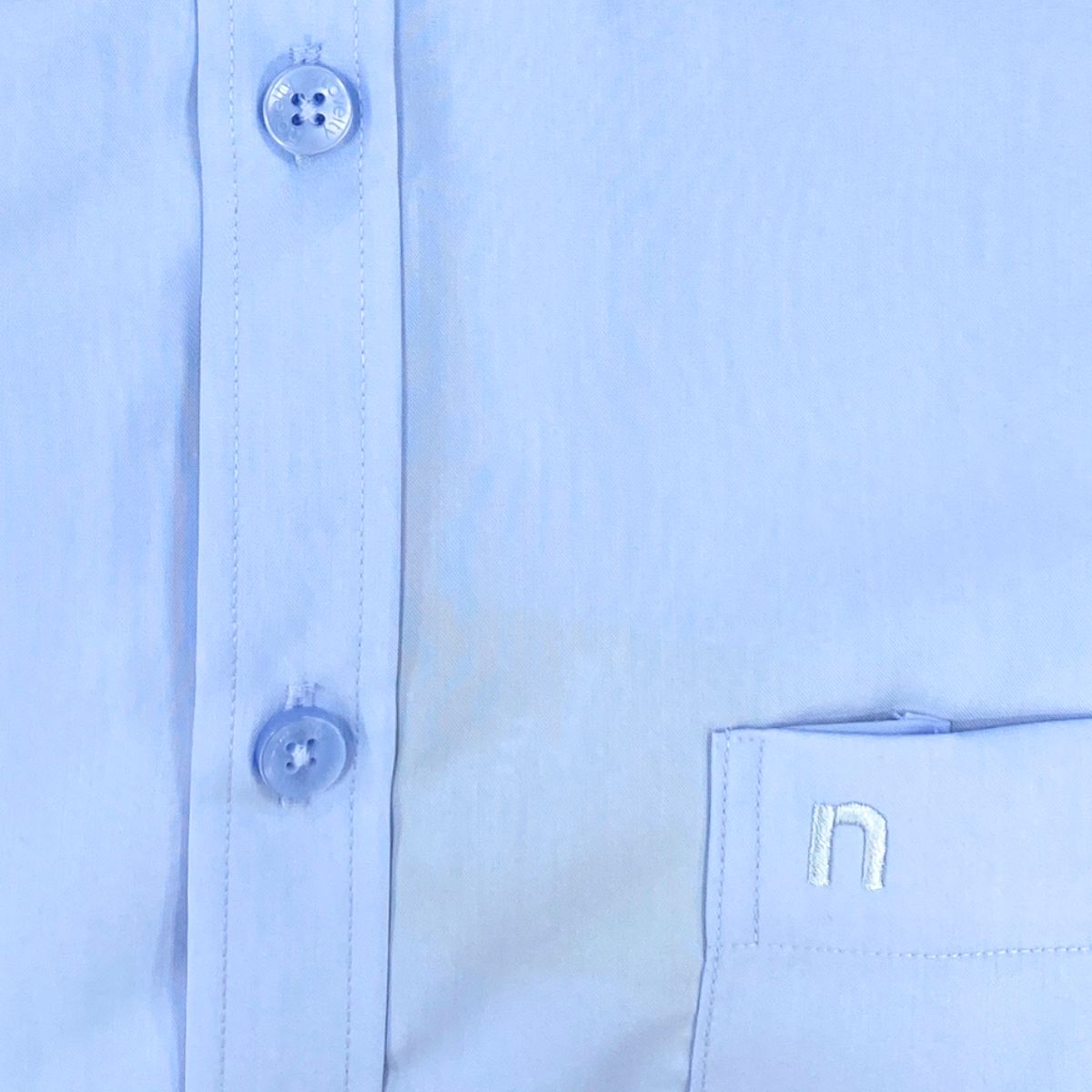 ÁO SƠ MI NAM DÀI TAY NOVELTY REGULAR FIT SPUN TRƠN MÀU XANH NHẠT NSMMMWMT2R250517D