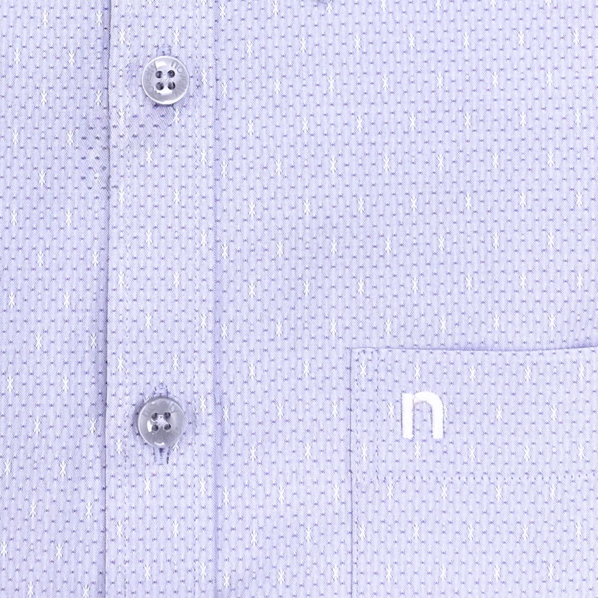 ÁO SƠ MI NAM NGẮN TAY NOVELTY REGULAR FIT RECYCLED T/C SỌC NHỎ NSMMSNMRCR250822N