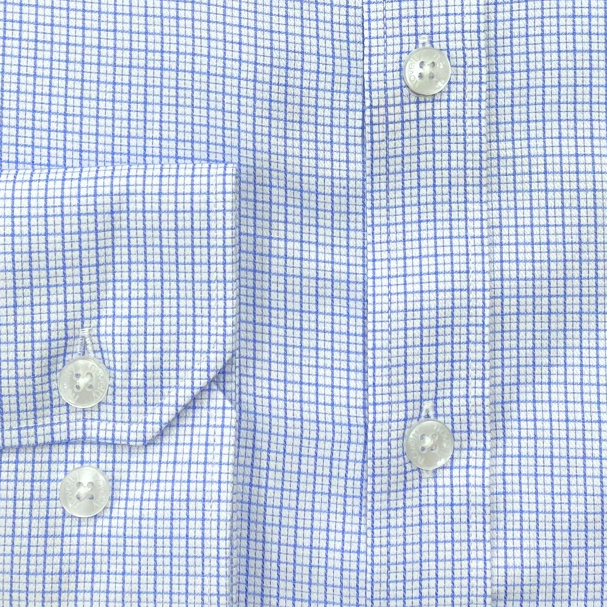 ÁO SƠ MI NAM DÀI TAY NOVELTY CLASSIC RECYCLED T/C SỌC NHỎ XANH NSMMSNMRCC250761D