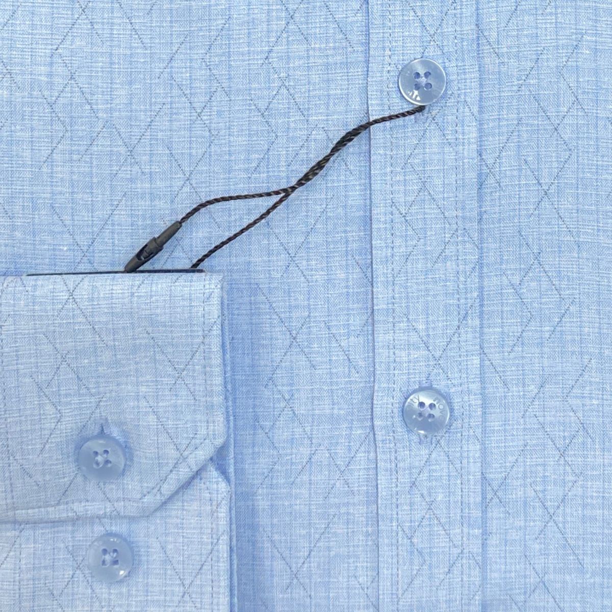 ÁO SƠ MI NAM DÀI TAY NOVELTY REGULAR FIT BAMBOO HOA VĂN XANH NHẠT NSMMINMT3R260791D