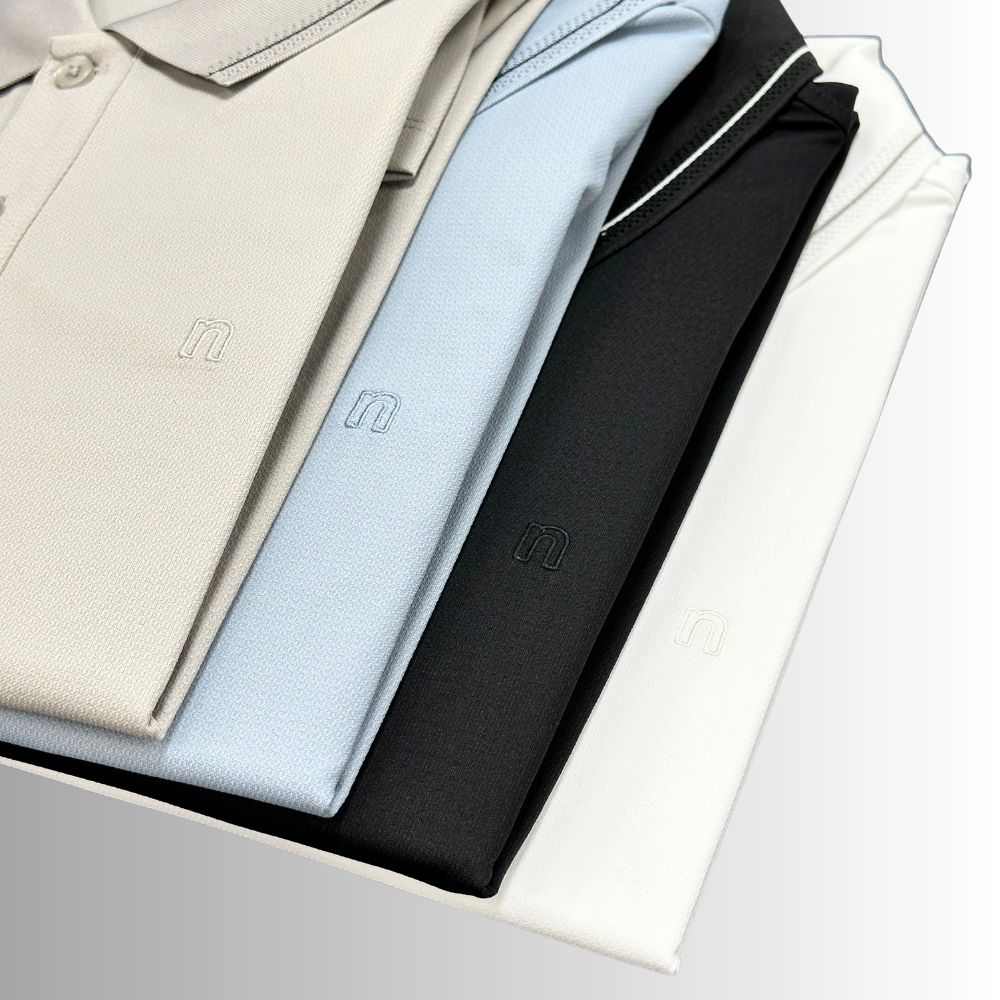 ÁO POLO NAM NOVELTY REGULAR FIT COOL FEELING TRƠN MÀU TRẮNG NATMMWMNER260887N
