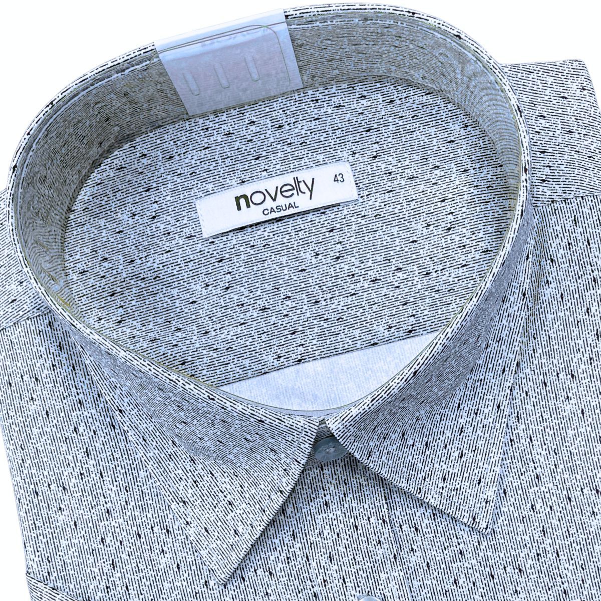 ÁO SƠ MI NAM NGẮN TAY NOVELTY CASUAL SPUN HOA VĂN XANH DƯƠNG NSMMINMSPB260802N