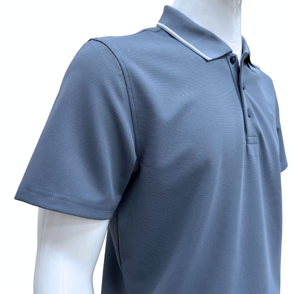 ÁO POLO NAM NOVELTY REGULAR FIT VÂN ÁO WAFFLE TRƠN MÀU XANH NATMMDMPSR261329N