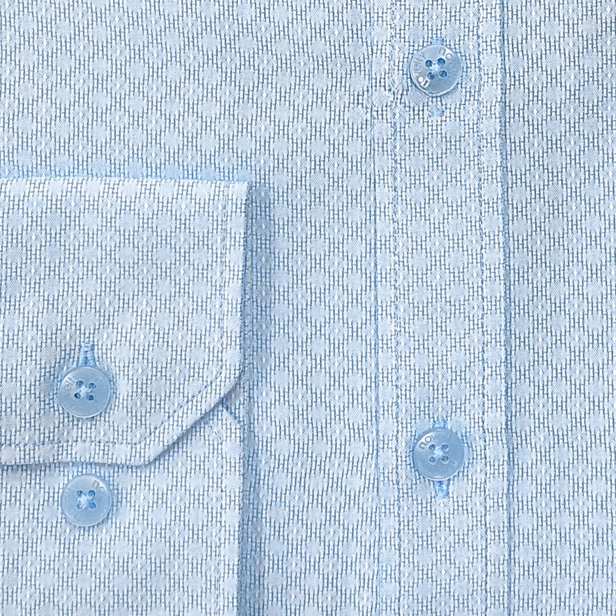 ÁO SƠ MI NAM DÀI TAY NOVELTY CLASSIC T/C RECYCLED HOA VĂN XANH NSMMINMRCC250777D