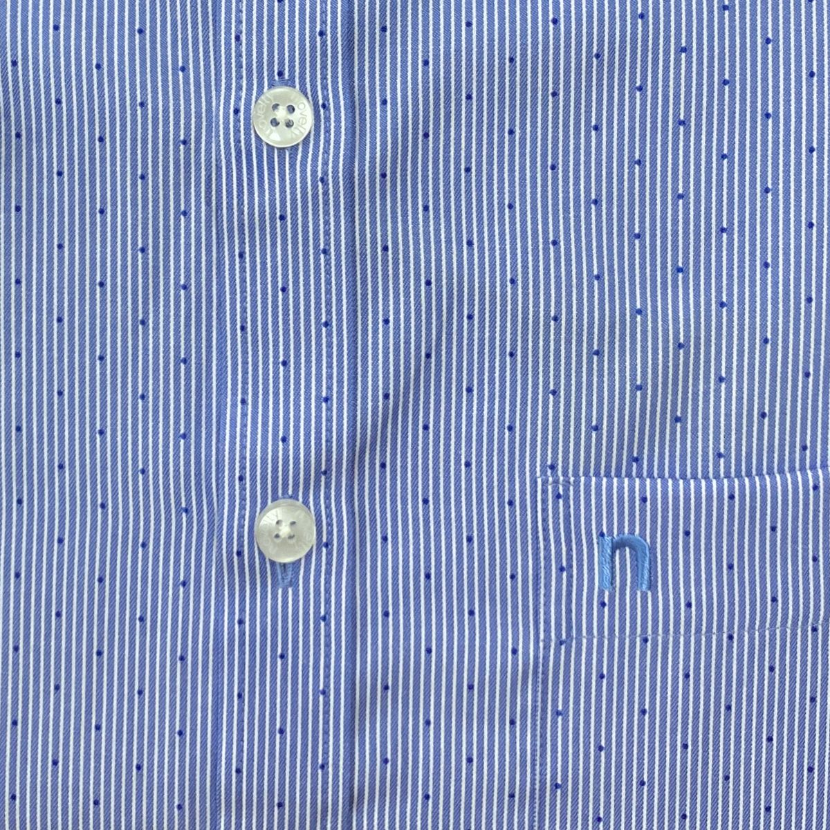 ÁO SƠ MI NAM NGẮN TAY NOVELTY REGULAR FIT RECYCLED T/C SỌC NHỎ NSMMSNMRCR250803N