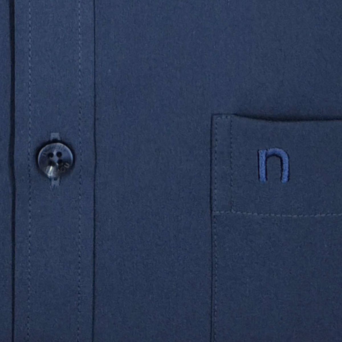 ÁO SƠ MI NAM DÀI TAY NOVELTY REGULAR FIT SPUN TRƠN MÀU XANH ĐEN NSMMMNMSPR250791D