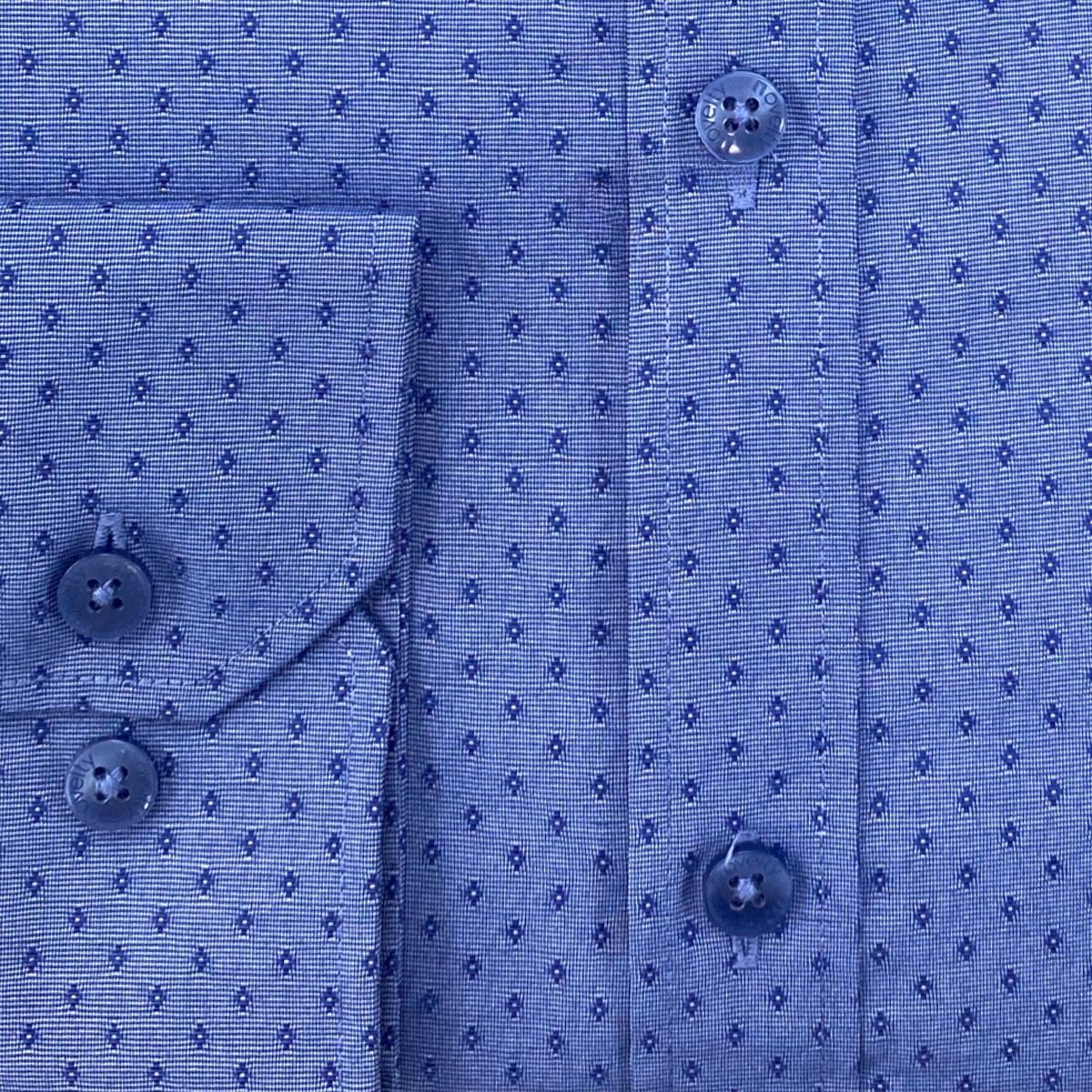 ÁO SƠ MI NAM DÀI TAY NOVELTY CLASSIC RECYCLED T/C HOA VĂN XANH NSMMINMRCC250763D